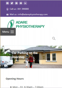 adare physiotherapy front page